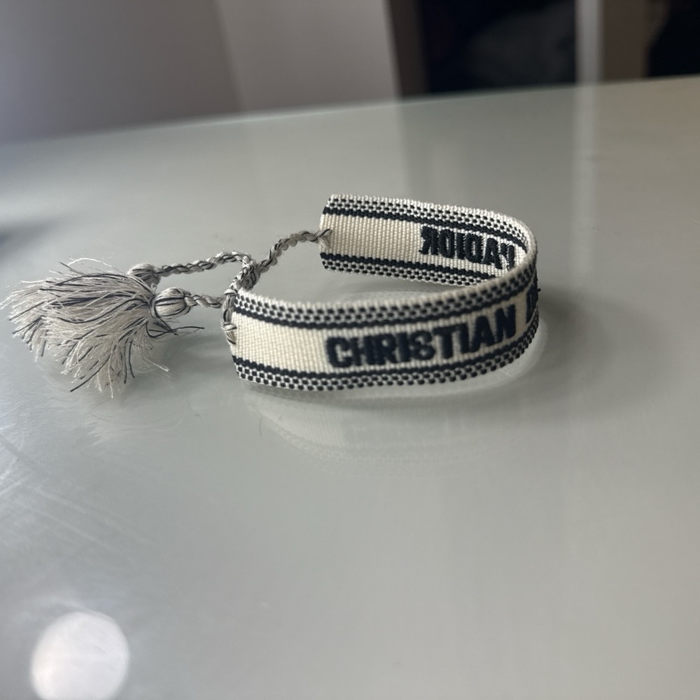 Christian Dior Black and White Bracelet